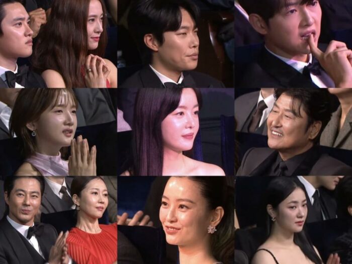 Знаменитости выглядели изумлёнными и растерянными, наблюдая за выступлением Пак Джин Ёна на церемонии Blue Dragon Film Awards