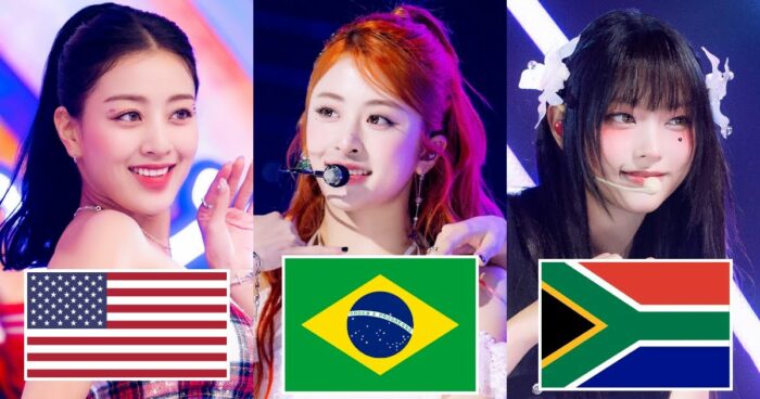 Топ-10 K-Pop артистов по континентам на основе опроса 2023 года от Reddit