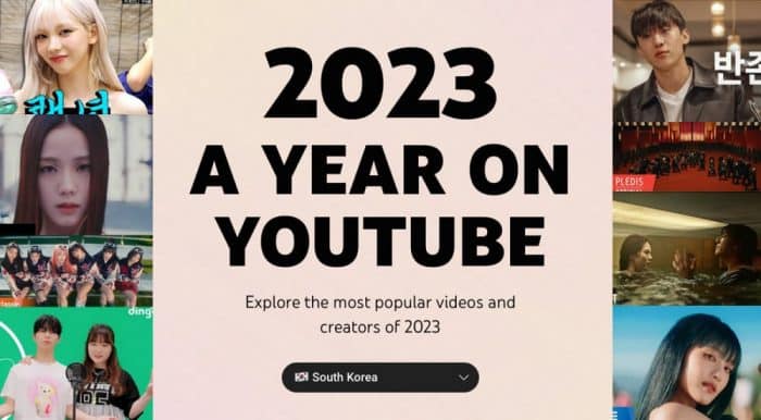 Самые просматриваемые клипы и видео на YouTube в Южной Корее в 2023 году