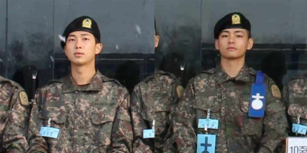 Новые фотографии RM и Ви из BTS из армии