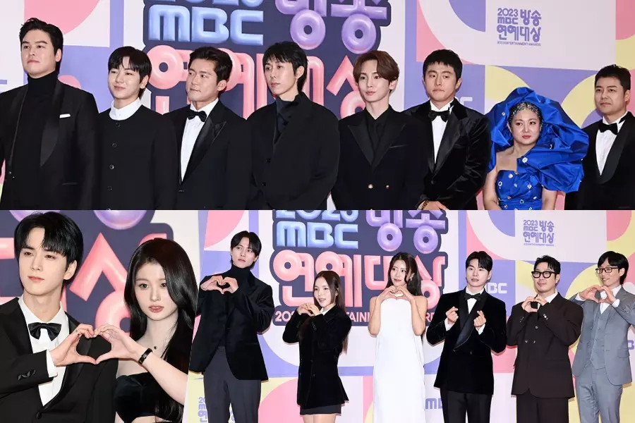 Звёзды на Красной дорожке "MBC Entertainment Awards 2023"