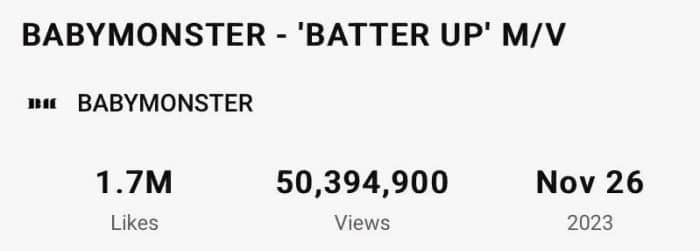 BABYMONSTER побили рекорд по самому быстрому дебютному K-Pop клипу, который набрал 50 миллионов просмотров