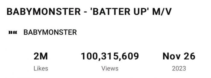 BABYMONSTER побили рекорд по самому быстрому дебютному K-pop клипу, который набрал 100 миллионов просмотров