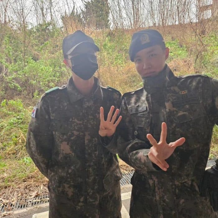 BTS проводили RM и Ви на службу в армию