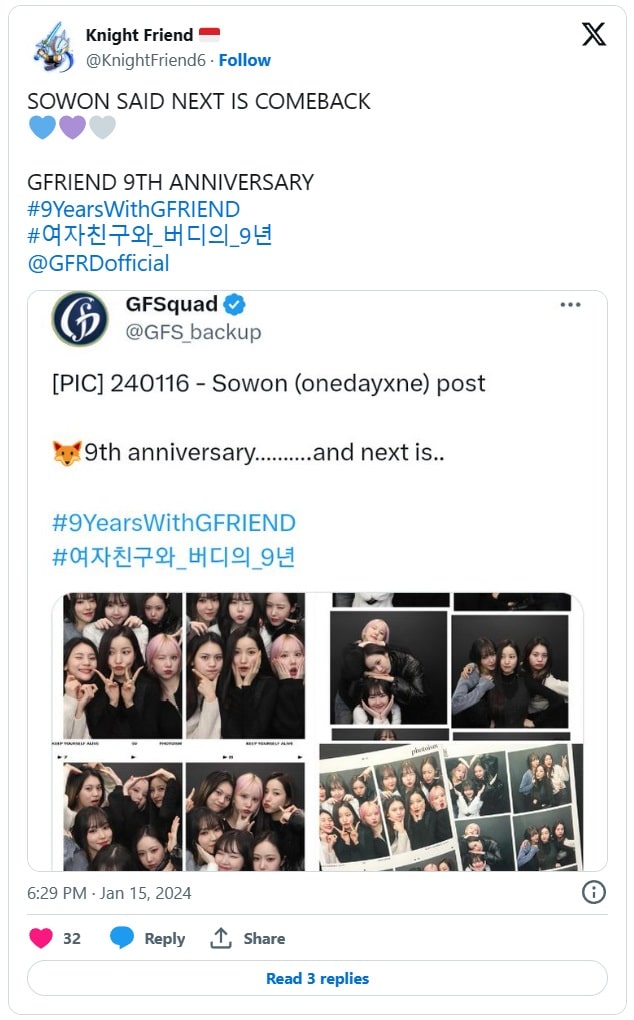 Экс-участницы GFRIEND поделились фото со своей встречи в честь 9-летия, заставив фанатов надеяться на воссоединение