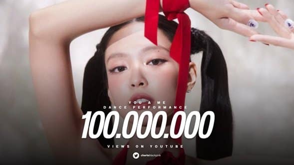 Песня «You & Me» Дженни из BLACKPINK достигла 100 млн просмотров на YouTube и 100 млн прослушиваний на Spotify