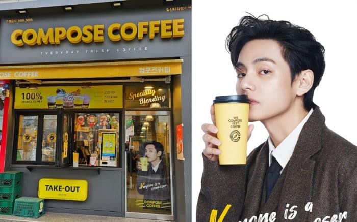 Корейские пользователи сети отреагировали на то, что Ви из BTS привлек более 2.6 млн пользователей в приложение "Compose Coffee" за 10 дней
