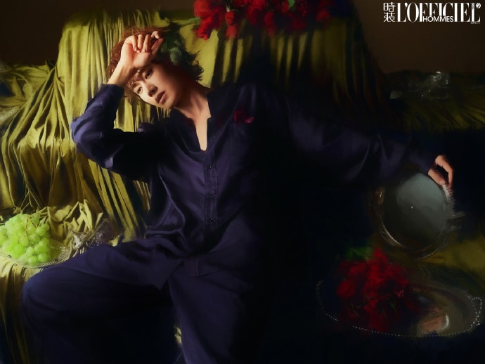 Романтичный Жэнь Цзя Лунь в фотосессии для журнала L'Officiel Hommes
