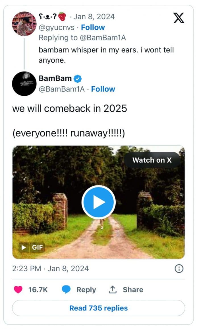 БэмБэм из GOT7 проспойлерил камбэк группы: "Мы вернемся в..."