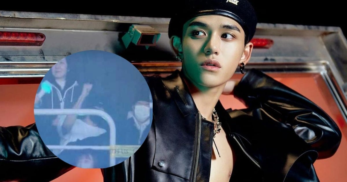 Lucas NCT С синими волосами