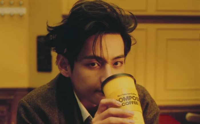 Актерское мастерство Ви в действии: Compose Coffee представили новые рекламные ролики с Ви из BTS