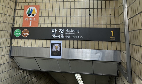Сеульское метро отпугивает голубей фотографиями орланов