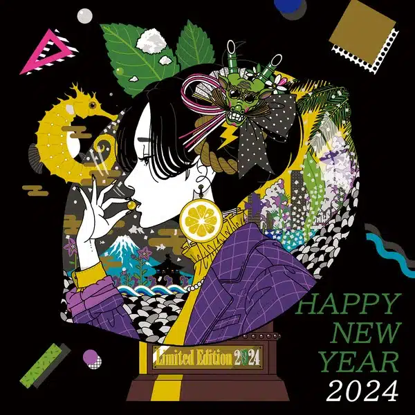 Создатели манги и аниме поделились специальными иллюстрациями к Новому году