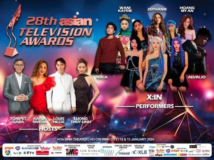 X:IN представили Южную Корею на 28-й церемонии награждения "Asian Television Awards"