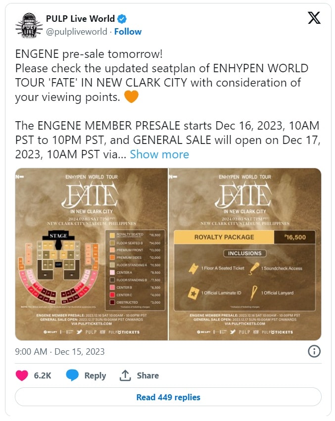 ENHYPEN станут первыми музыкантами, которые проведут концерт на стадионе New Clark City