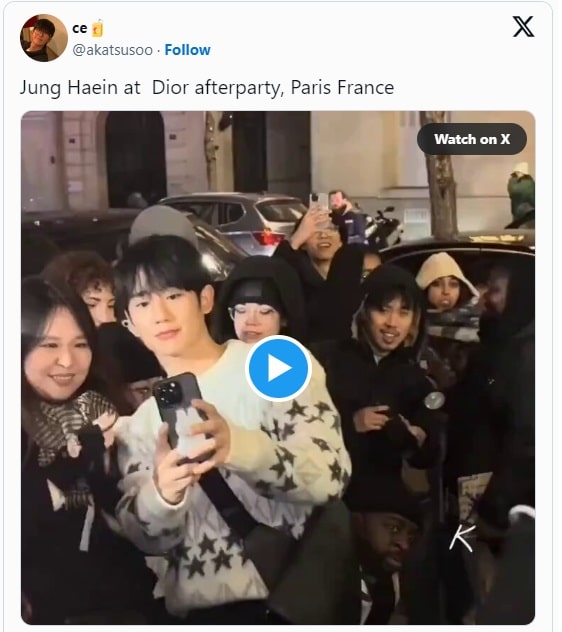 Чон Хэ Ин и TXT развеселили фанатов сменой образов для вечеринки после показа Dior