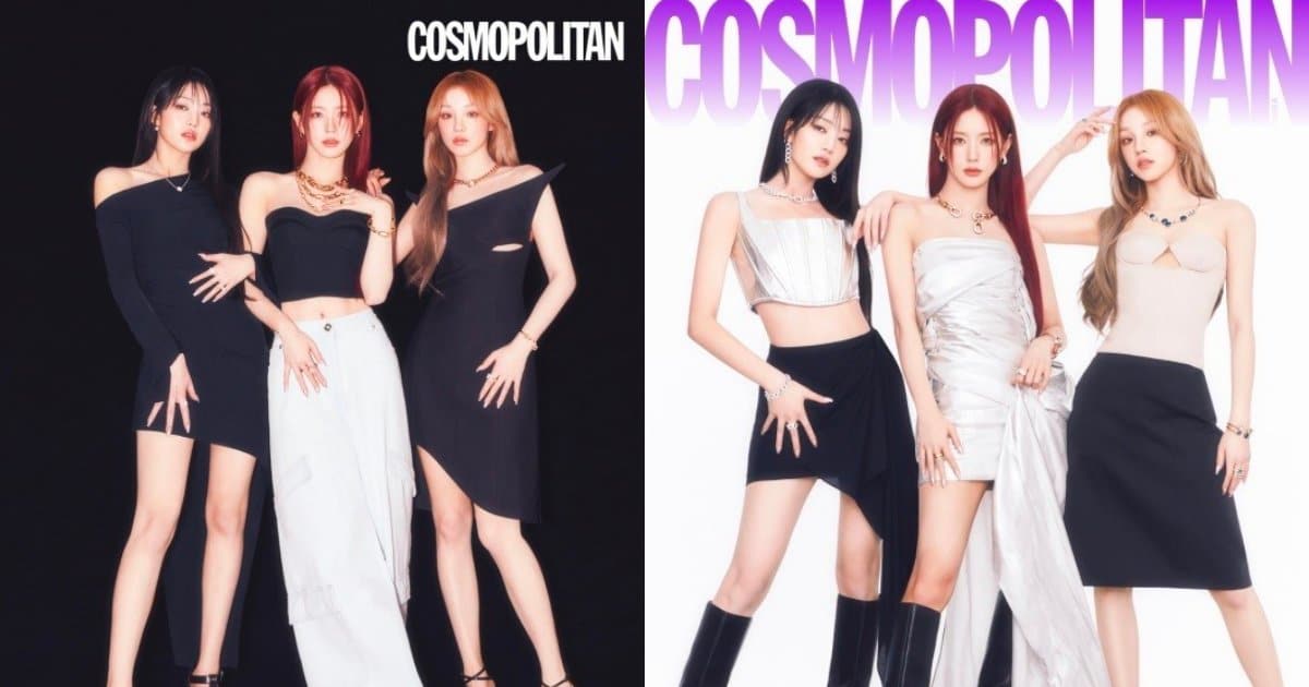Минни, Миён и Юци из (G)I-DLE на обложке мартовского номера Cosmopolitan Korea
