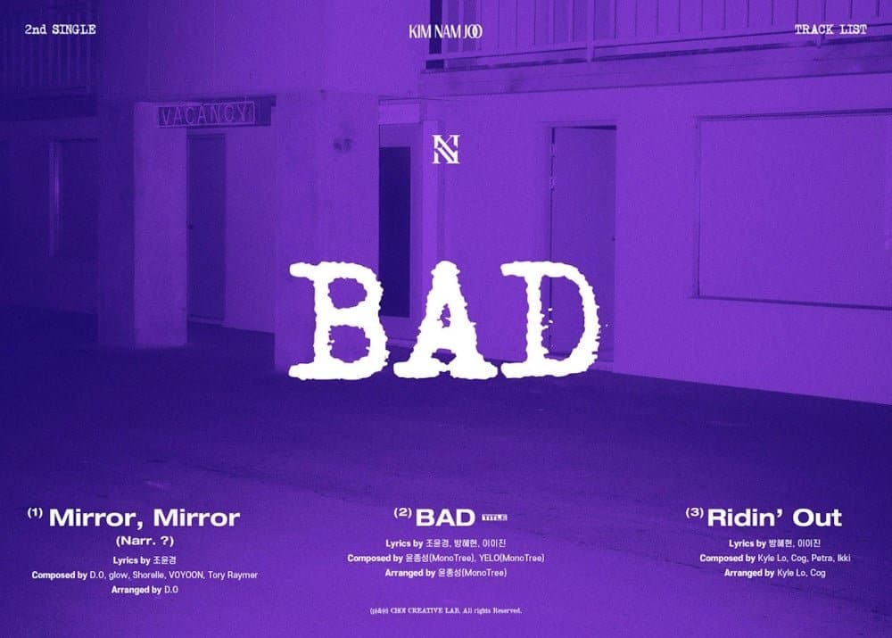 Намджу из Apink раскрывает трек-лист сольного сингла "BAD"