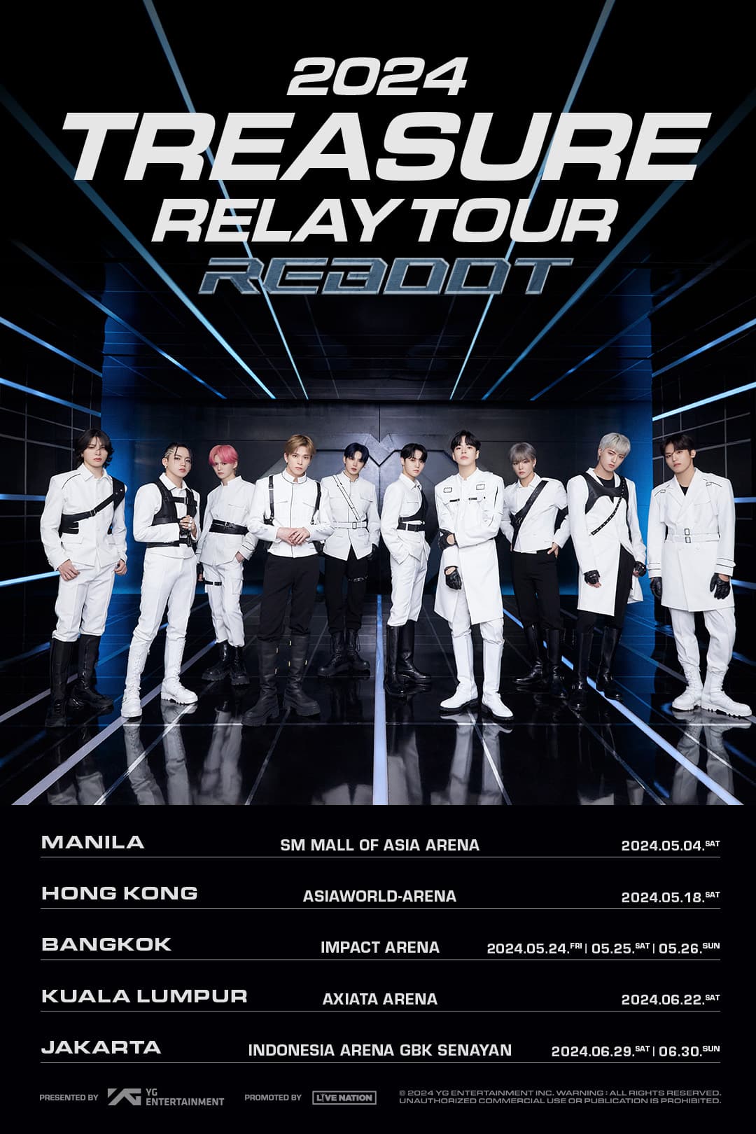 TREASURE анонсировали азиатский тур «2024 Relay Tour [REBOOT]»