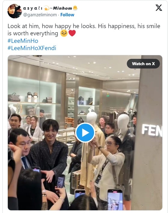 Ли Мин Хо привлёк внимание на мероприятии Fendi в Таиланде