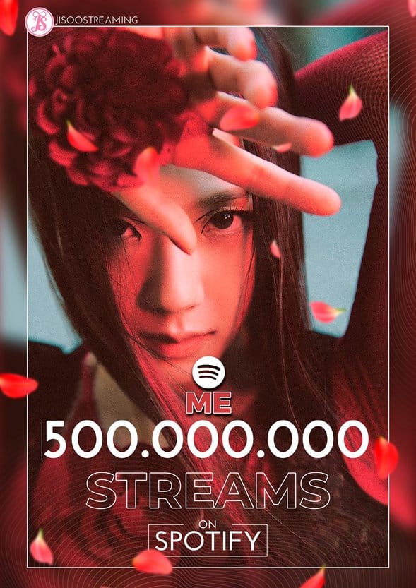 Альбом Джису из BLACKPINK «ME» набрал 500 миллионов стримов на Spotify, установив рекорд по скорости достижения этой отметки среди корейских солисток