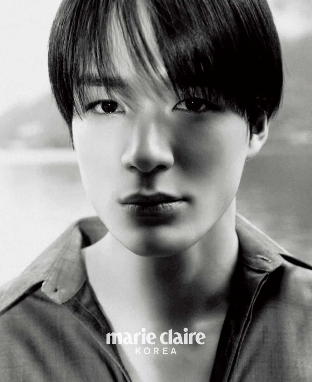 Джено из NCT раскрывает свой роковой шарм в фотосессии с Ferragamo для апрельского номера Marie Claire Korea