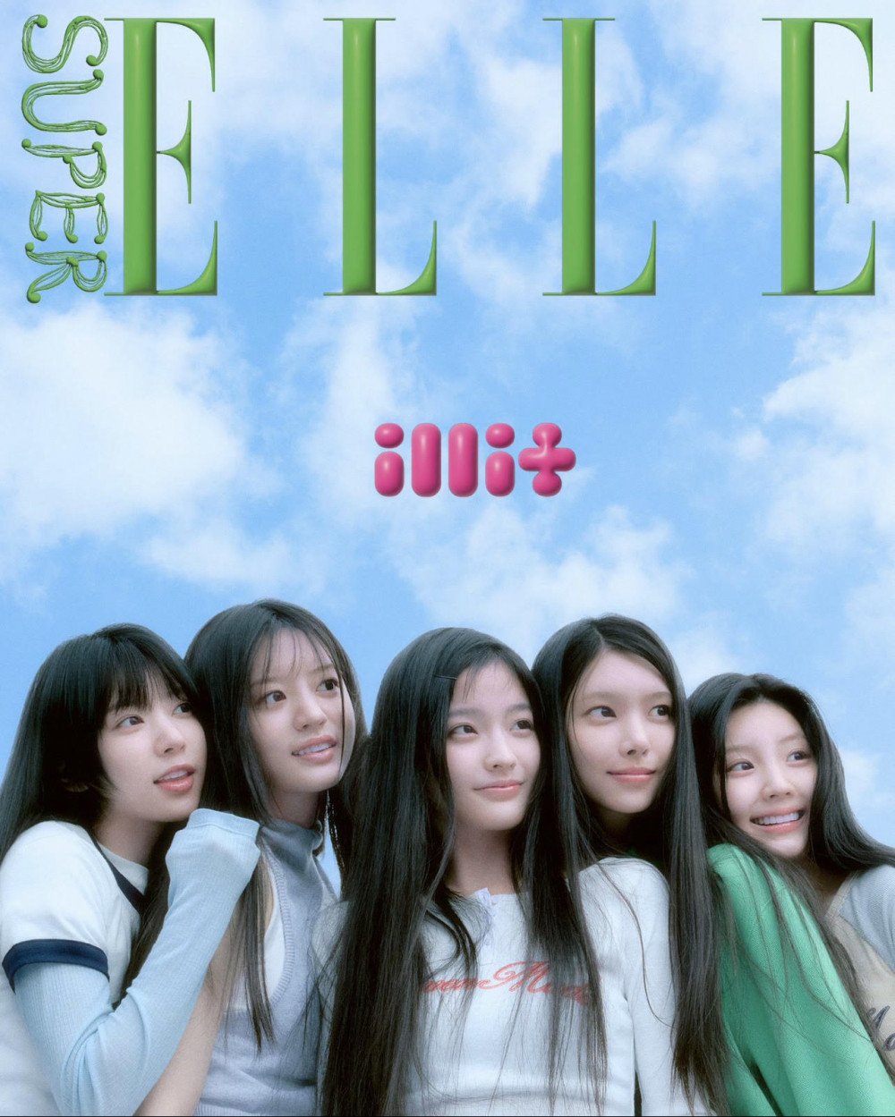 ILLIT украсили обложку журнала "ELLE" в рамках проекта "SUPER ELLE"