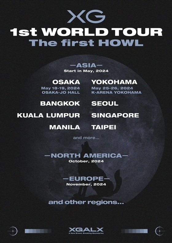 Женская группа XG раскрыла остановки 1-го мирового тура «The first HOWL»