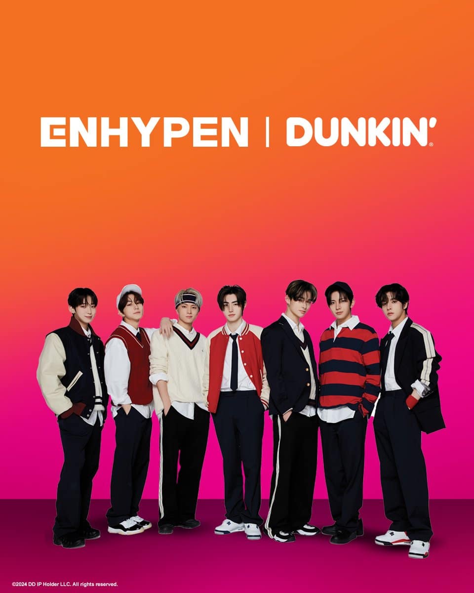 ENHYPEN стали новыми рекламными моделями Dunkin' Philippines