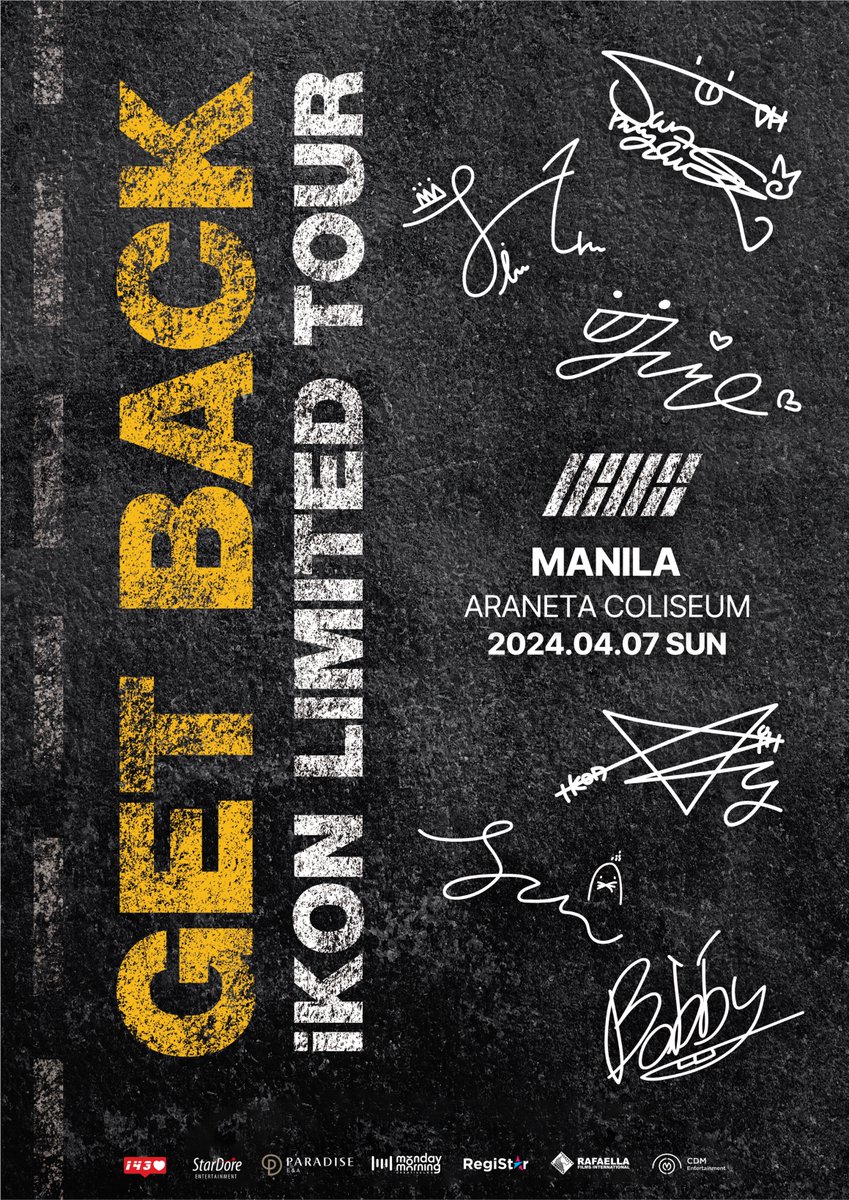 iKON объявили остановки тура «Limited Tour - Get Back» в Азии