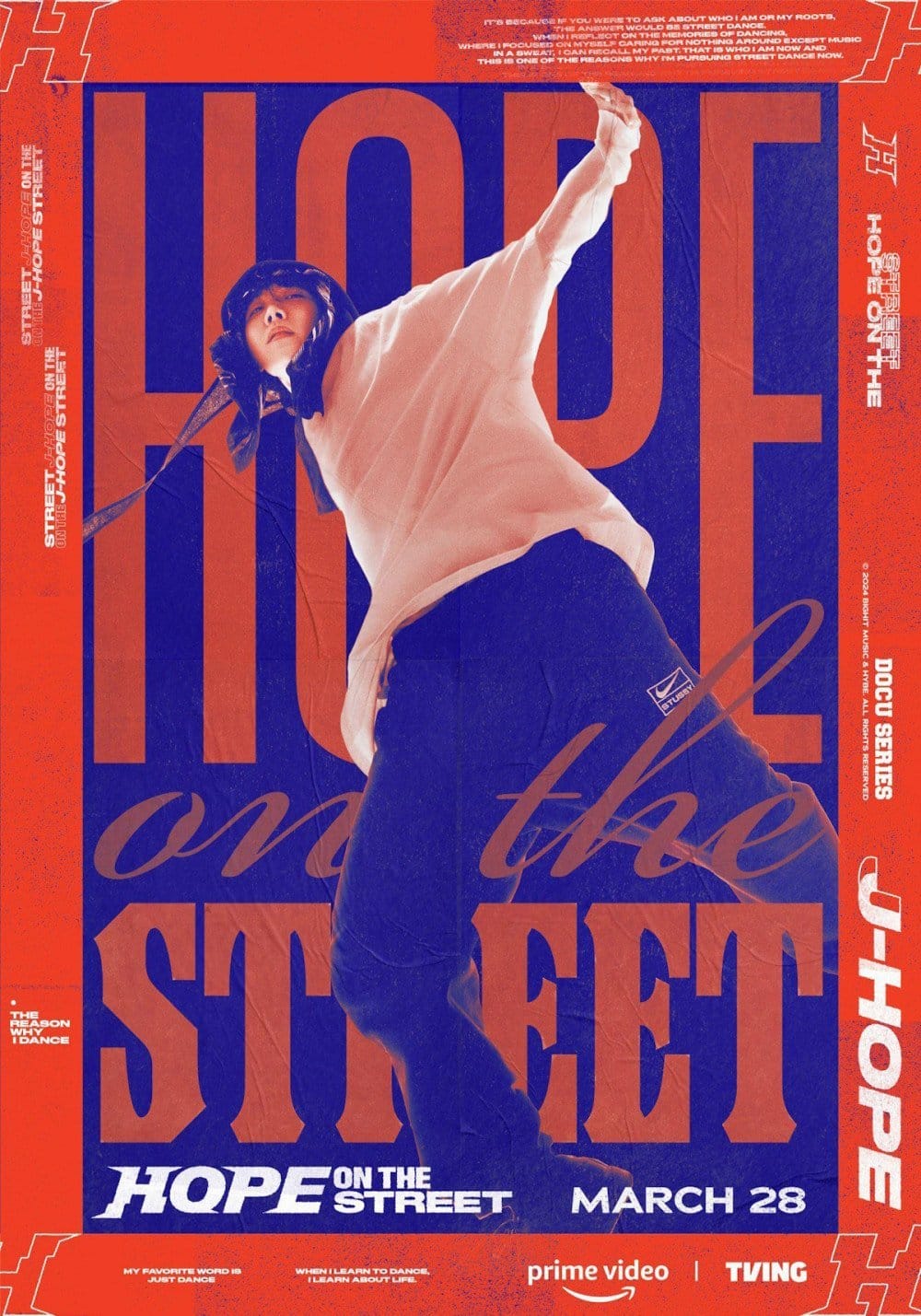Джей-Хоуп из BTS представляет главный постер документального сериала "Hope on the Street"