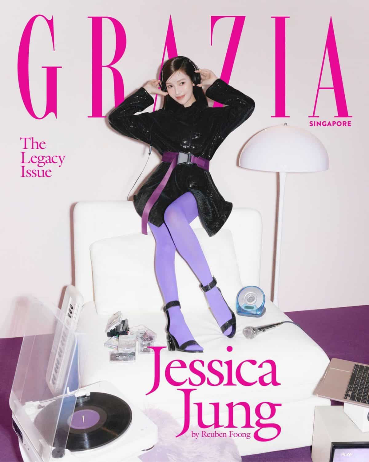 «Я только начинаю» — Джессика Чон в апрельском номере журнала GRAZIA Singapore