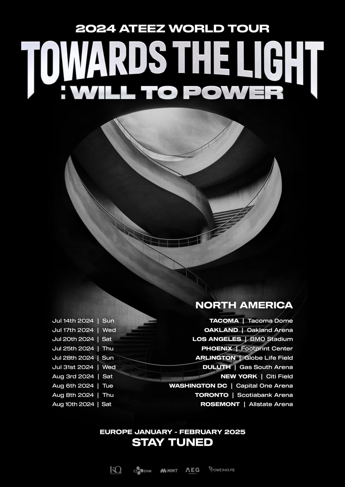ATEEZ раскрыли остановки мирового тура «TOWARDS THE LIGHT: WILL TO POWER» в Северной Америке
