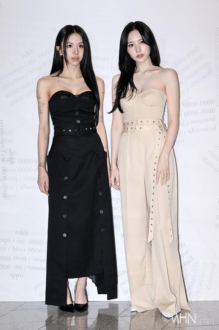 Чеён и Мина из TWICE появились на мероприятии "Rokh x H&M"