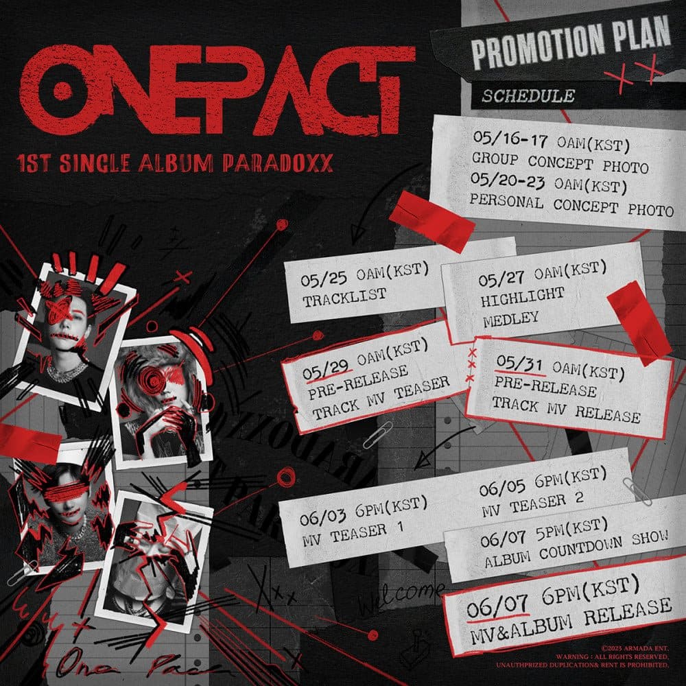 ONE PACT готовится к возвращению с сингловым альбомом "PARADOXX": все участники приняли участие в создании музыки